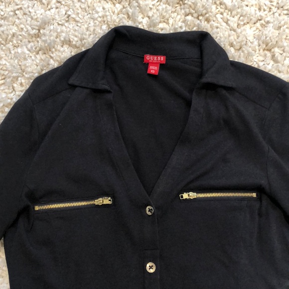 Quarter sleeve collar top - Picture 2 of 2